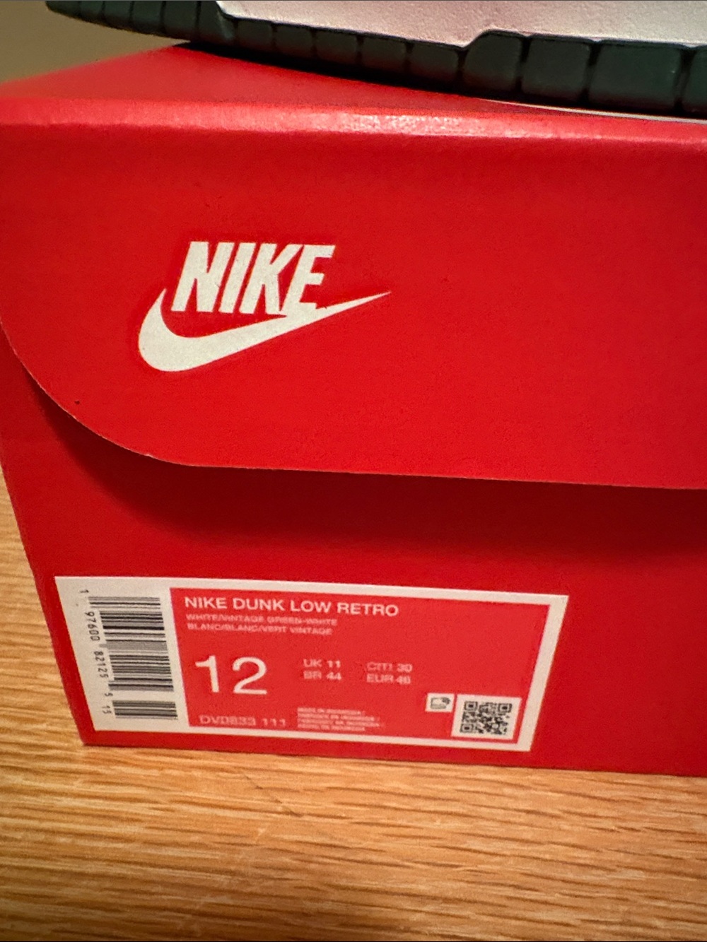 Nike dunk low retro men’s size 12 green - Picture 2 of 6